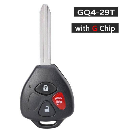 2009-2016 Toyota Matrix Venza / 3-Button G Chip Remote Head Key / GQ4-29T / (AFTERMARKET)